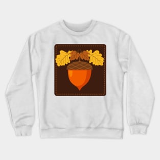 Cute Acorn Stamp Crewneck Sweatshirt